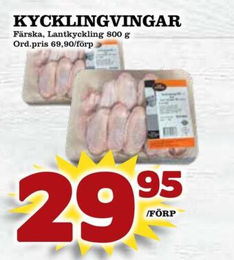 Din Mat Kycklingvingar erbjuda