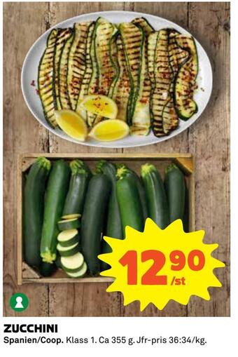 Coop Daglivs Zucchini erbjuda