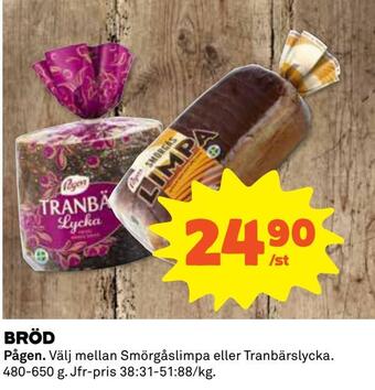 Coop Daglivs Bröd erbjuda