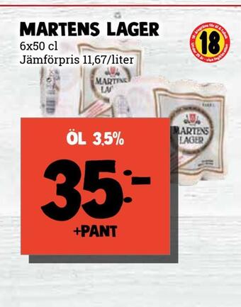 MatArket Öl 3,5% erbjuda