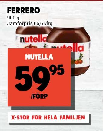 MatArket Nutella erbjuda