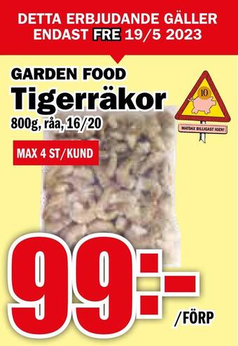 Matdax Tigerräkor erbjuda