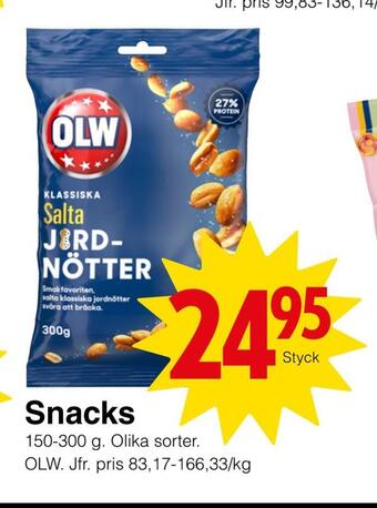 Matöppet Snacks erbjuda