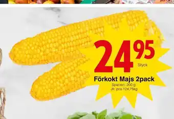 Matöppet Förkokt majs 2pack erbjuda