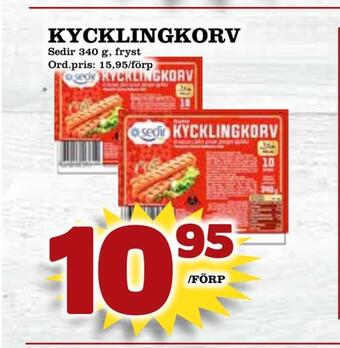 Supergrossen Kycklingkorv erbjuda