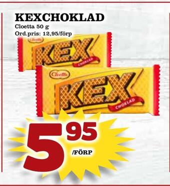 Supergrossen Kexchoklad erbjuda