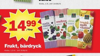 Pekås Frukt, bärdryck erbjuda
