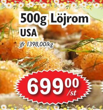 T-jarlen 500g löjrom usa erbjuda