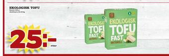 Supergrossen Ekologisk tofu erbjuda