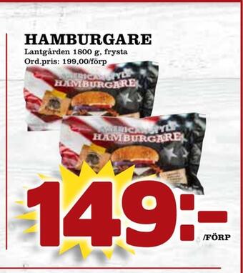 Supergrossen Hamburgare erbjuda