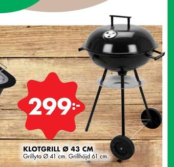 ÖoB Klotgrill ø 43 cm erbjuda
