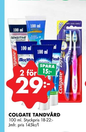 ÖoB Colgate tandvård erbjuda