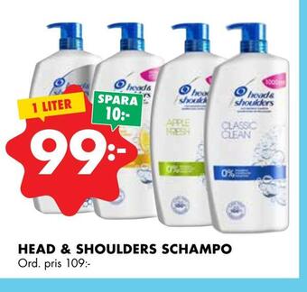 ÖoB Head & shoulders schampo erbjuda