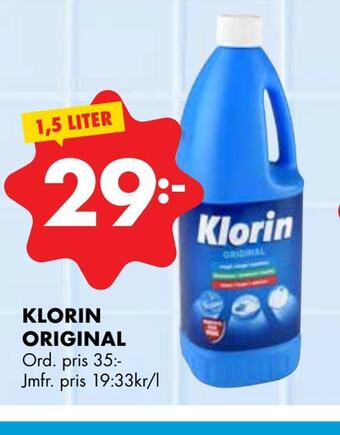 ÖoB Klorin original erbjuda