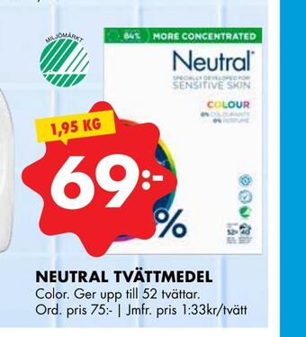 ÖoB Neutral tvättmedel erbjuda