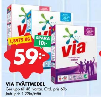ÖoB Via tvättmedel erbjuda