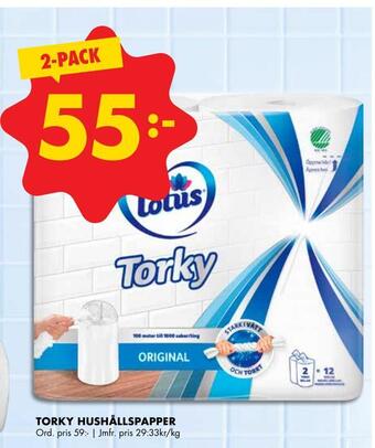 ÖoB Torky hushållspapper erbjuda