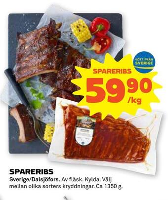 Coop Forum Spareribs erbjuda