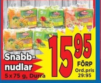Supergrossen Snabb- nudlar erbjuda