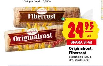 City Gross Originalrost, fiberrost erbjuda