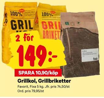 City Gross Grillkol, grillbriketter erbjuda