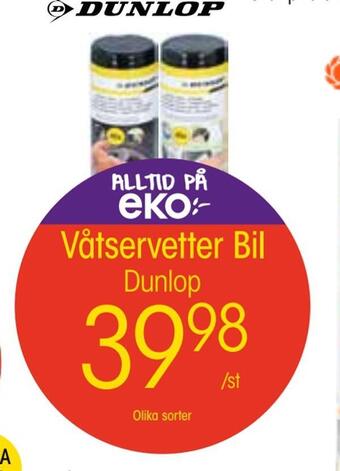 EKO Våtservetter bil erbjuda