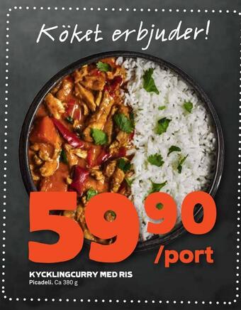 Stora Coop Kycklingcurry med ris erbjuda
