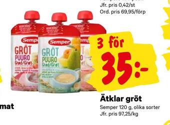 City Gross Ätklar gröt erbjuda