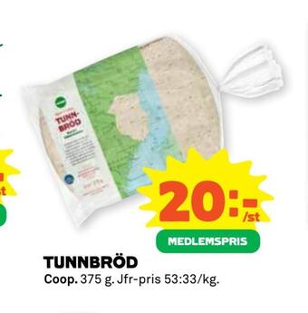 Stora Coop Tunnbröd erbjuda