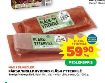 Stora Coop Färsk/grillkryddad fläskytterfilé erbjuda
