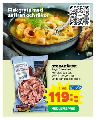 Stora Coop Stora räkor erbjuda