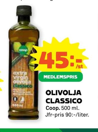 Stora Coop Olivolja classico erbjuda
