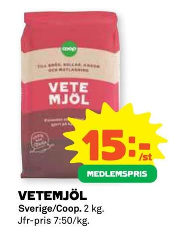 Stora Coop Vetemjöl erbjuda