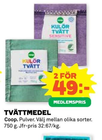 Stora Coop Tvättmedel erbjuda