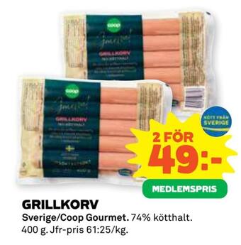 Stora Coop Grillkorv erbjuda