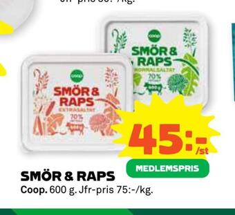 Stora Coop Smör & raps erbjuda