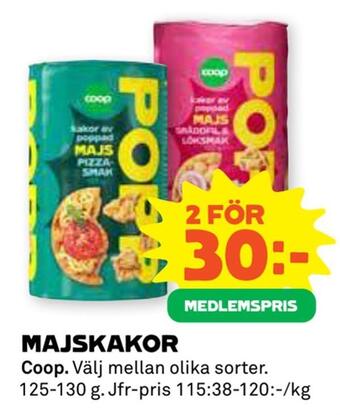 Stora Coop Majskakor erbjuda