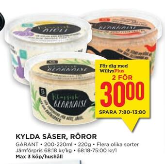 Willys Hemma Kylda såser, röror erbjuda