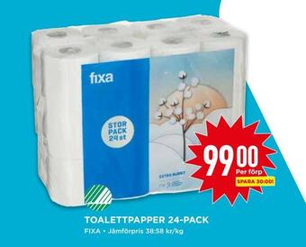 Willys Toalettpapper 24-pack erbjuda