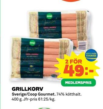 Coop Forum Grillkorv erbjuda