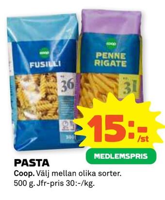 Coop Forum Pasta erbjuda
