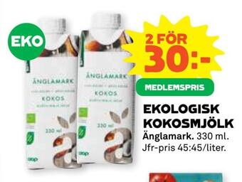 Coop Forum Ekologisk kokosmjölk erbjuda