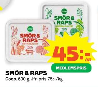 Coop Forum Smör & raps erbjuda