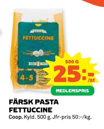 Coop Forum Färsk pasta fettuccine erbjuda