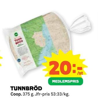 Coop Forum Tunnbröd erbjuda