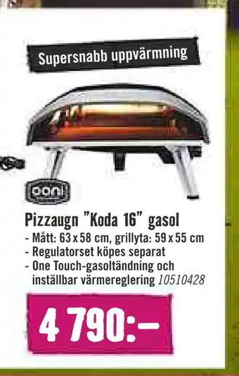 Pizzaugn koda 16 gasol
