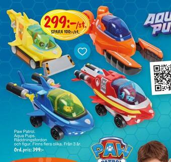 Leklust Paw patrol aqua pups erbjuda