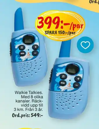Leklust Walkie talkies erbjuda