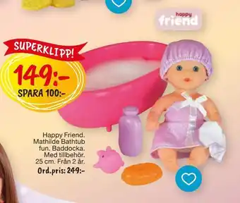 Leklust Happy friend mathilde bathtub fun erbjuda