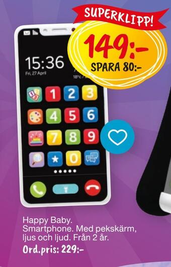 Leklust Happy baby smartphone erbjuda